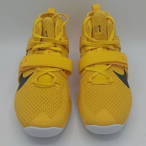 Yellow Nike AIRFORCE MAX II 2 SHOES SNEAKERS 12 - Picture 6 of 10